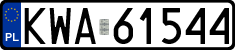 License plates of Poland, Regular car plates