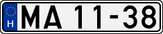 license plates of Hungary, National Ambulance Service (1990)