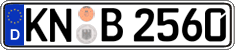 German license plate, Regular plates