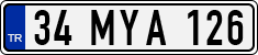 License plate of Turkey, Regular plates