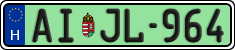 license plates of Hungary, Regular plates (2022)