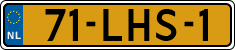 License plate of the Netherlands, Cars