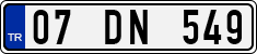 License plate of Turkey, Regular plates