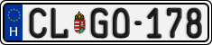 license plates of Hungary, Regular plates (2022)