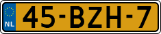 License plate of the Netherlands, Heavy Commercial Vehicles (1994 system)