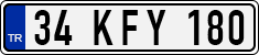 License plate of Turkey, Regular plates