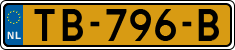 License plate of the Netherlands, Cars