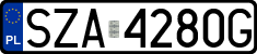 License plates of Poland, Regular car plates