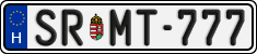 license plates of Hungary, Regular plates (2022)