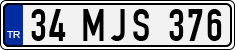 License plate of Turkey, Regular plates