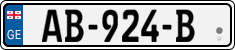 License plate of Georgia, Trailers (2014)