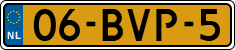 License plate of the Netherlands, Heavy Commercial Vehicles (1994 system)