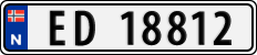 License plate of Norway, Cars