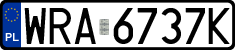License plates of Poland, Regular car plates