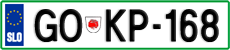 License plate of Slovenia, Cars