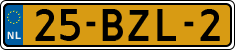 License plate of the Netherlands, Heavy Commercial Vehicles (1994 system)
