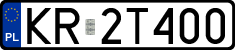 License plates of Poland, Regular car plates