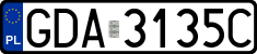 License plates of Poland, Regular car plates