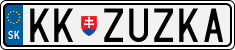 License plate of Slovakia, Vanity Plates