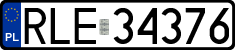 License plates of Poland, Regular car plates