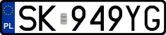License plates of Poland, Regular car plates