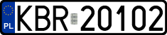 License plates of Poland, Regular car plates