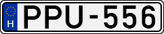 license plates of Hungary, Cars (1990)