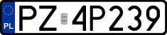 License plates of Poland, Regular car plates