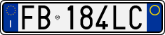 License plate of Italy, Cars (1994 year series)