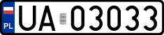 License plates of Poland, Military