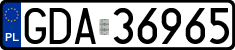 License plates of Poland, Regular car plates