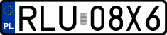 License plates of Poland, Regular car plates