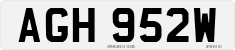 License plate of the United Kingdom, 1963 year system