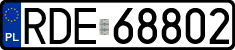 License plates of Poland, Regular car plates