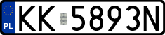 License plates of Poland, Regular car plates