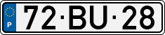 License plate of Portugal, Regular plates