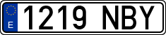 License plates of Spain, Ordinary (2000)