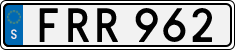 License plate of Sweden, Regular plates