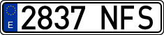 License plates of Spain, Ordinary (2000)