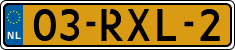 License plate of the Netherlands, Cars
