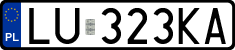 License plates of Poland, Regular car plates