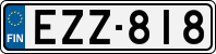License plate of Finland, Cars