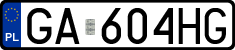 License plates of Poland, Regular car plates