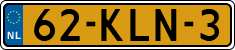 License plate of the Netherlands, Cars