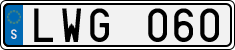 License plate of Sweden, Regular plates