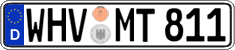 German license plate, Regular plates