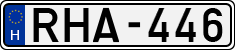 license plates of Hungary, Cars (1990)