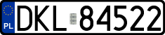 License plates of Poland, Regular car plates