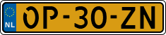 License plate of the Netherlands, Semi-trailers