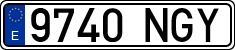 License plates of Spain, Ordinary (2000)